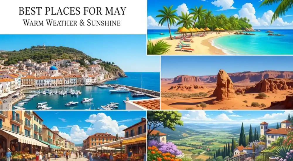 Best Places for Warm Weather & Sunshine in May
