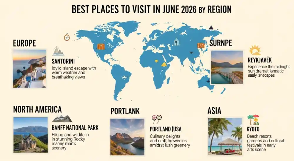 Best Places to Visit in June 2026 by Region
