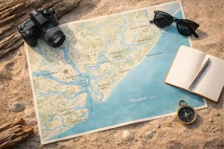 Outer Banks Filming Locations Map and Self Guided Tour