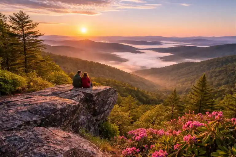Are there mountain trips near Charleston