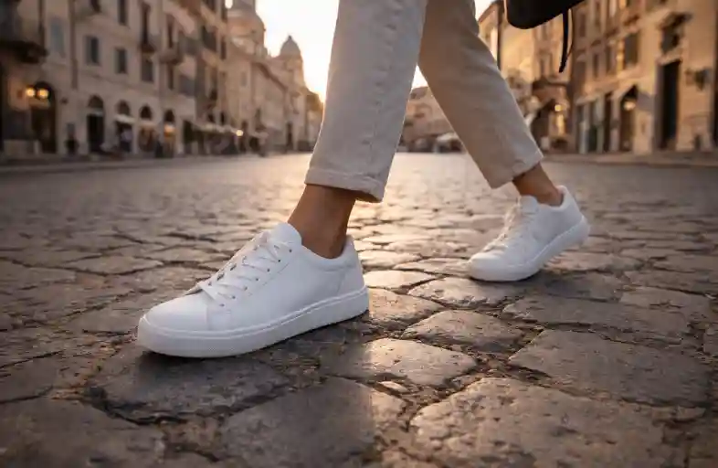 White Sneakers for Travel That Handle 20K Steps