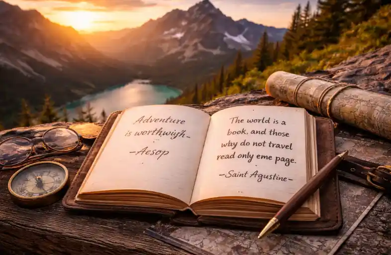 Adventure Caption Examples from Famous Travelers