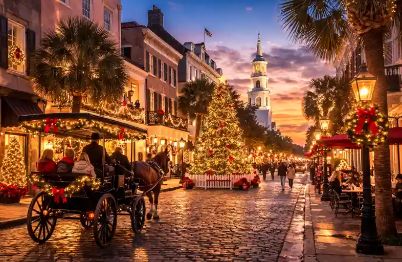 Best Places to See Christmas Lights in Charleston