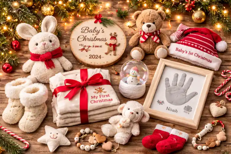 Cute and Sentimental Stocking Stuffers for Baby’s First Christmas
