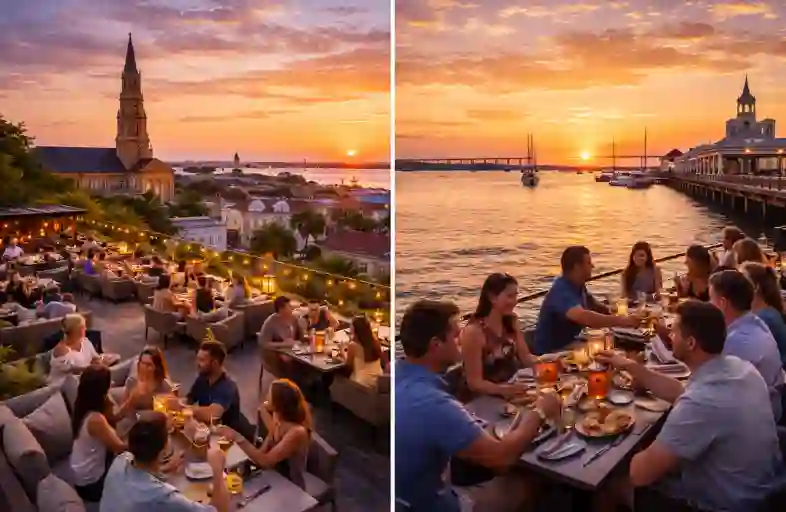 Rooftop Dining vs Waterfront Restaurants in Charleston – Which Has Better Views