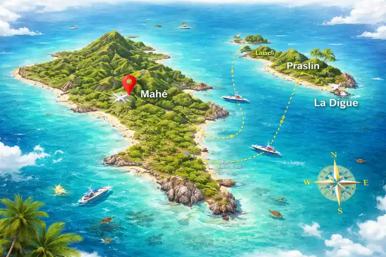 Seychelles Map & Route Strategy
