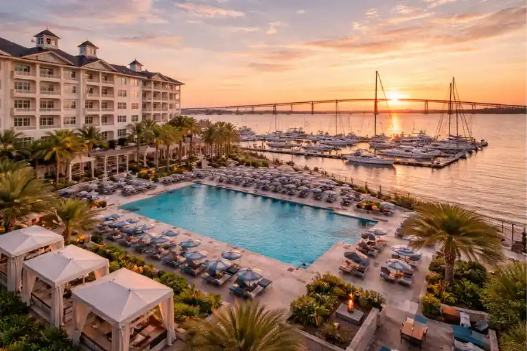 The Beach Club at Charleston Harbor – Best Luxury Waterfront Resort