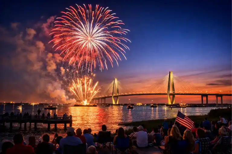 Where to Watch 4th of July Fireworks in Charleston Best Spots