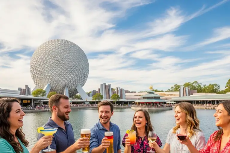 Best Time to Start EPCOT Drink Around the World