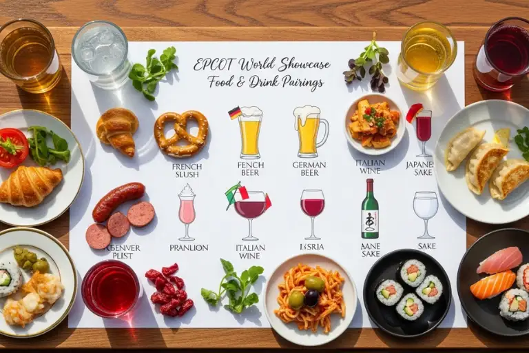 Food Pairing Guide for EPCOT Drinks
