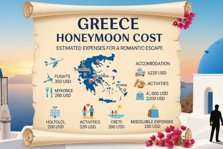 Greece Honeymoon Cost Breakdown (Budget vs Mid-Range vs Luxury)