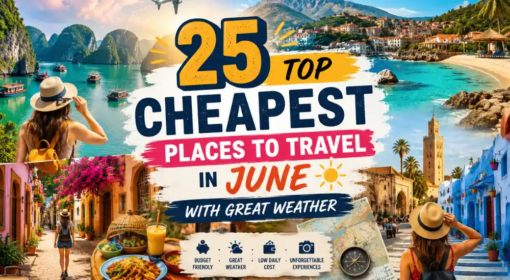 25 Top Cheapest Places to Travel in June With Great Weather