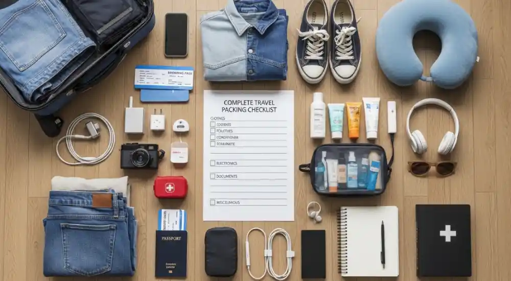 Complete Travel Packing Checklist