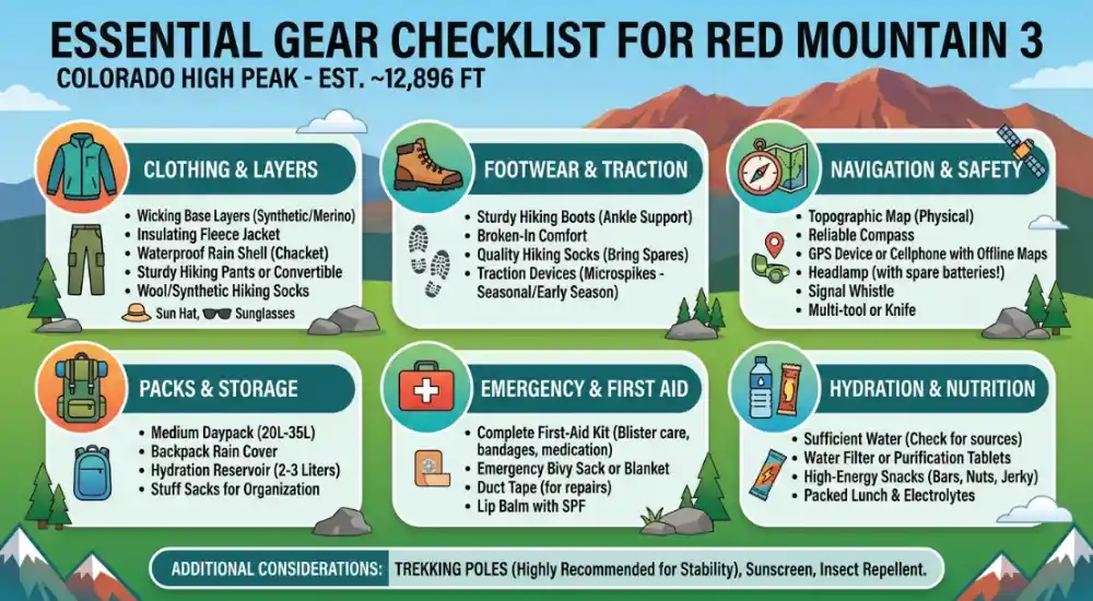 Essential Gear Checklist for Red Mountain 3