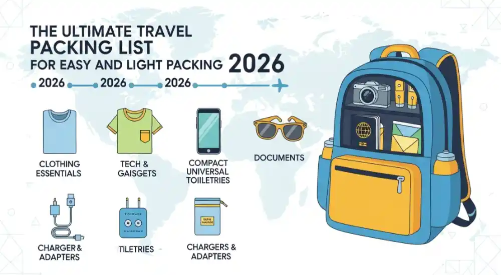 The Ultimate Travel Packing List for Easy and Light Packing 2026