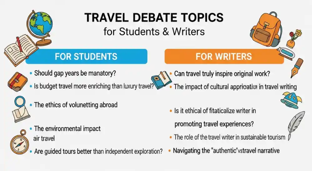 Travel Debate Topics for Students & Writers