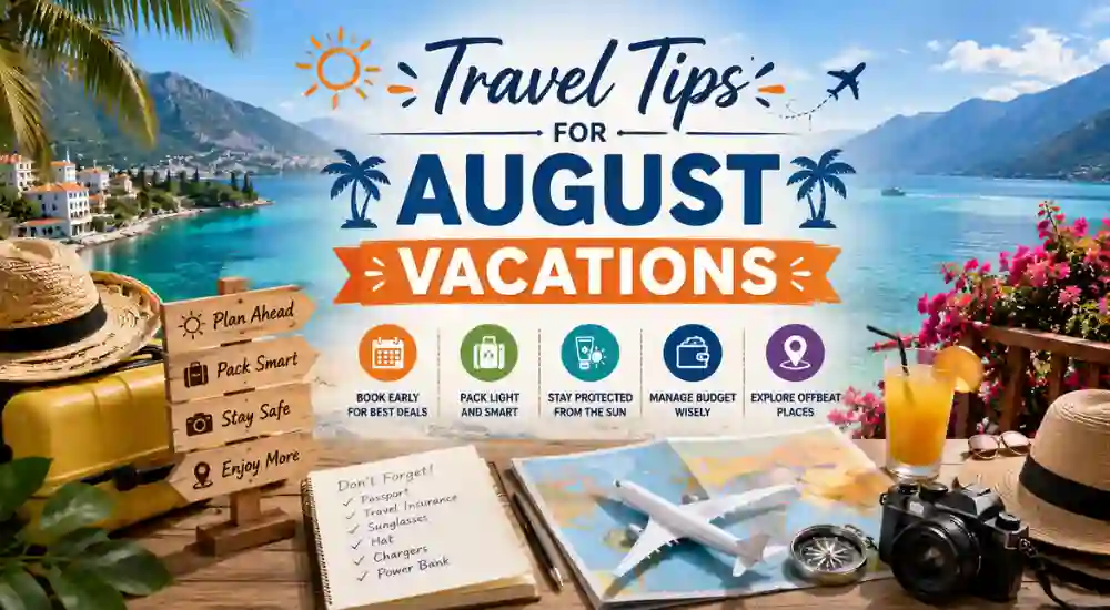 Travel Tips for August Vacations