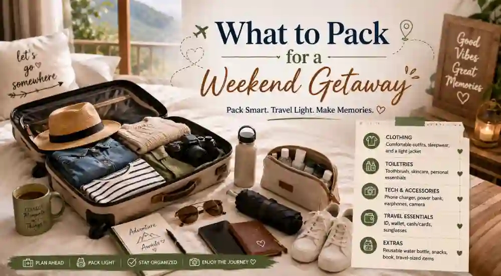 What to Pack for a Weekend Getaway